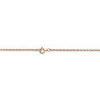 FJC Finejewelers 14k Rose Gold .7 Mm Carded Cable Rope Chain