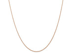 FJC Finejewelers 14k Rose Gold .7 Mm Carded Cable Rope Chain