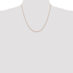 FJC Finejewelers 14k Rose Gold .7 Mm Carded Cable Rope Chain