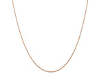 FJC Finejewelers 14k Rose Gold .7 Mm Carded Cable Rope Chain