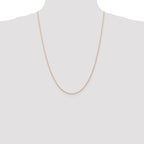 FJC Finejewelers 14k Rose Gold .7 Mm Carded Cable Rope Chain