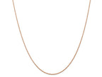 FJC Finejewelers 14k Rose Gold .7 Mm Carded Cable Rope Chain