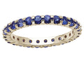 Karina B™ Genuine Sapphire Shared Prongs Eternity Band