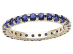 Karina B™ Genuine Sapphire Shared Prongs Eternity Band