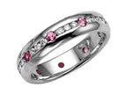 Karina B™ Genuine Pink Sapphire Eternity Band