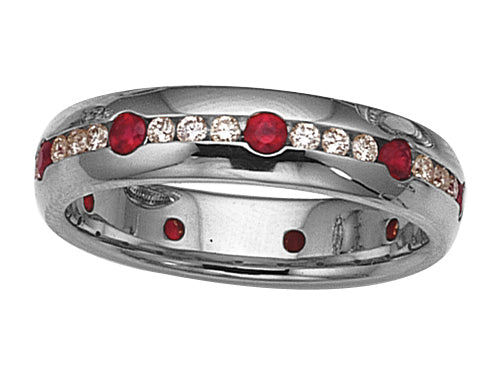 Karina B™ Genuine Ruby Eternity Band