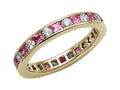 Karina B™ Genuine Pink Sapphire Eternity Band