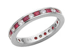 Karina B™ Genuine Ruby Eternity Band