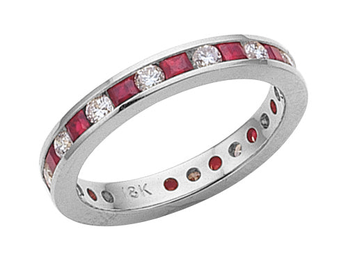 Karina B™ Genuine Ruby Eternity Band