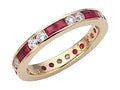 Karina B™ Genuine Ruby Eternity Band