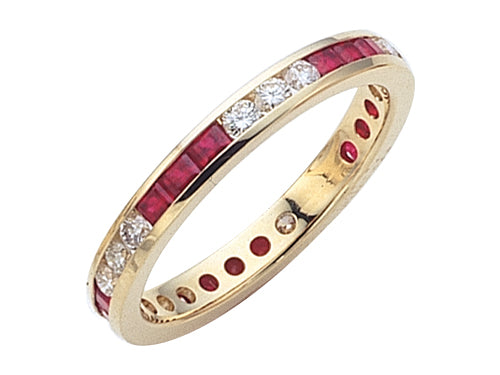 Karina B™ Genuine Ruby Eternity Band