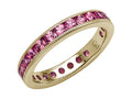 Karina B™ Pink Sapphire Eternity Band With Millgrain