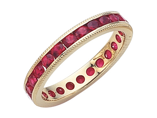 Karina B™ Genuine Ruby Eternity Band