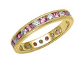Karina B™ Genuine Pink Sapphire Eternity Band