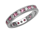 Karina B™ Genuine Pink Sapphire Eternity Band