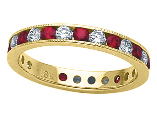 Karina B™ Genuine Ruby Eternity Band