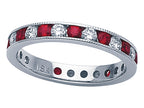 Karina B™ Genuine Ruby Eternity Band