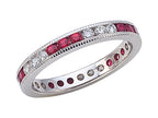 Karina B™ Genuine Ruby Eternity Band