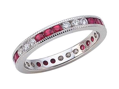 Karina B™ Genuine Ruby Eternity Band