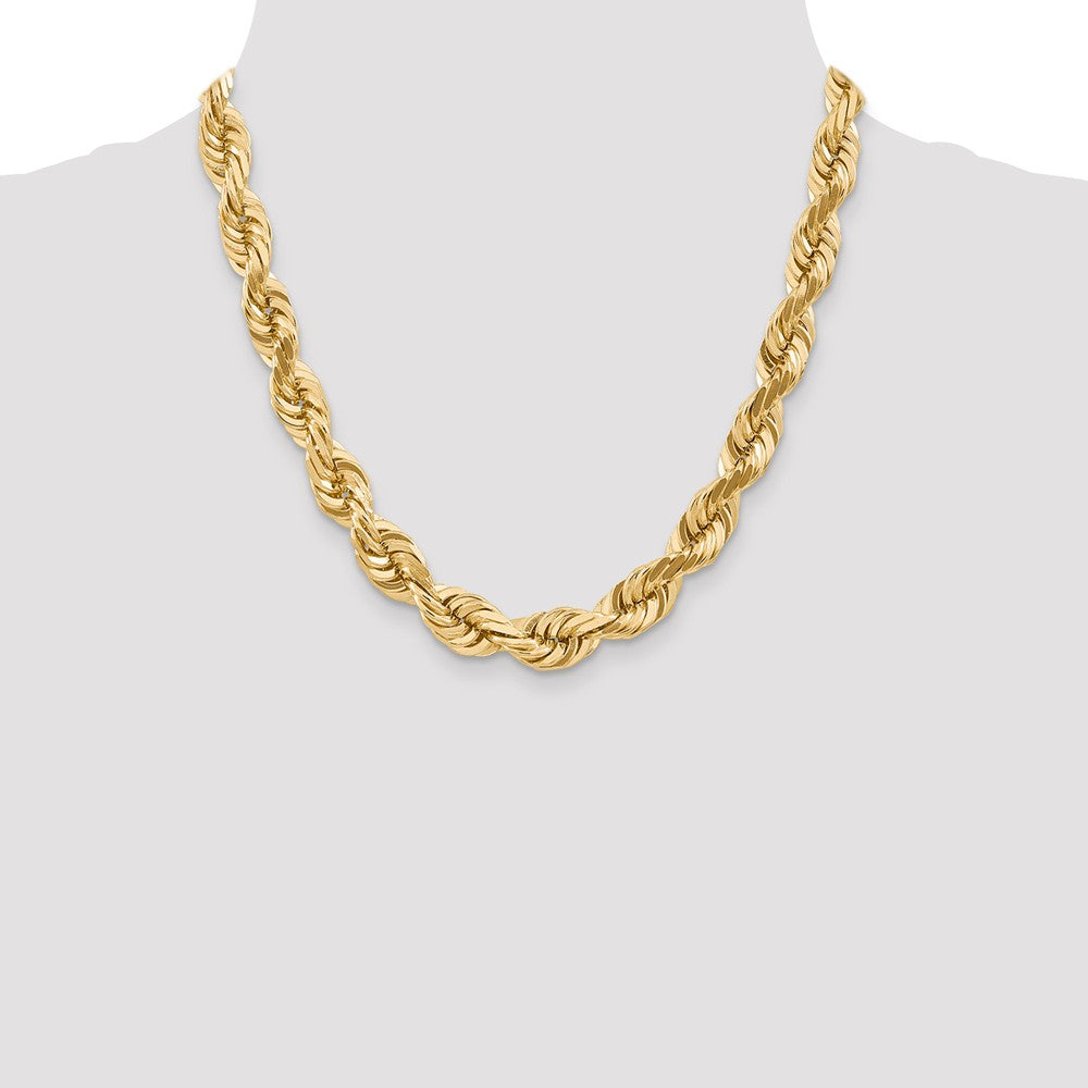 FJC Finejewelers 20 Inch 14k 10mm bright-cut Rope Chain Necklace