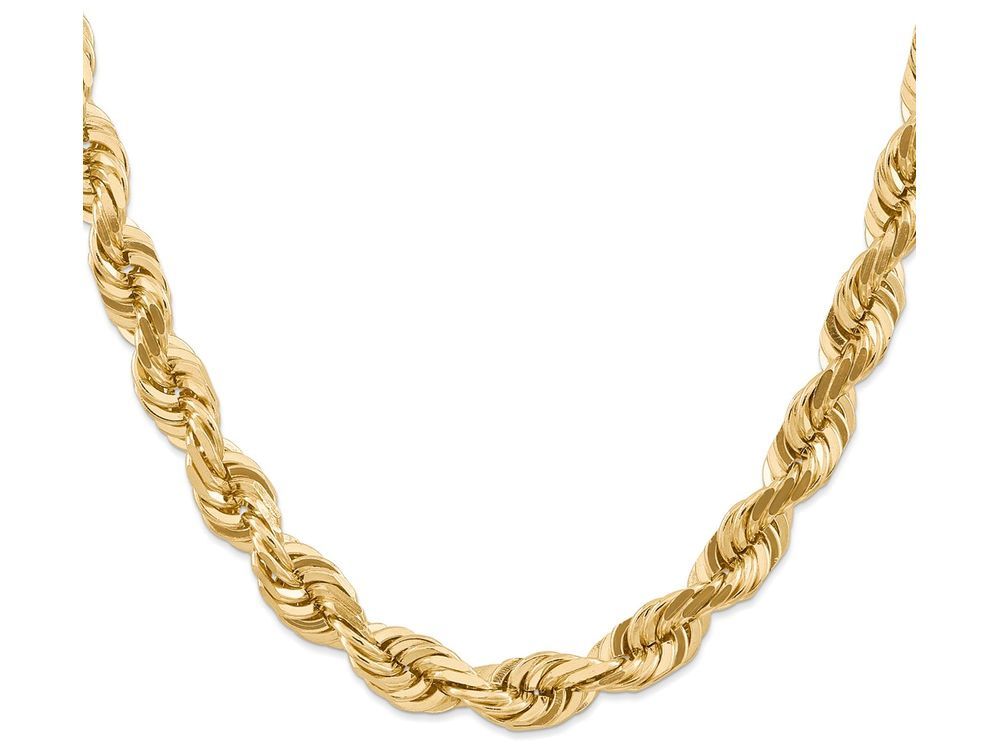 FJC Finejewelers 20 Inch 14k 10mm bright-cut Rope Chain Necklace