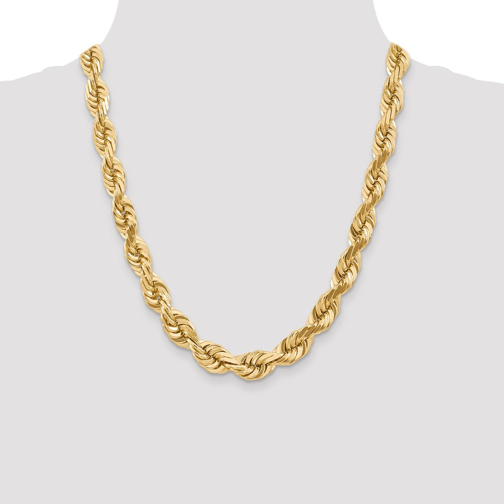 FJC Finejewelers 22 Inch 14k 10mm bright-cut Rope Chain Necklace