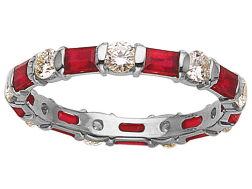 Karina B™ Genuine Ruby Eternity Band