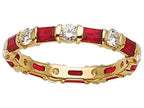 Karina B™ Genuine Ruby Eternity Band