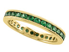 Karina B™ Tsavorite Eternity Band With Milgrain