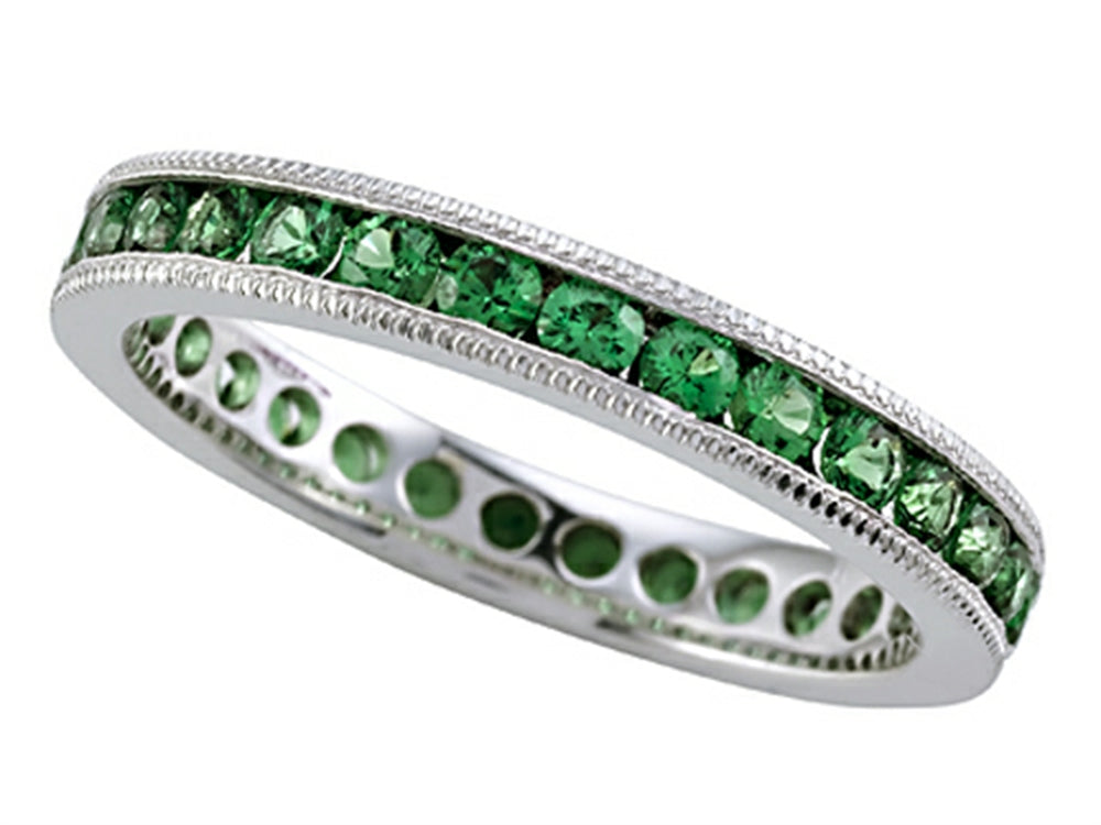 Karina B™ Tsavorite Eternity Band With Milgrain