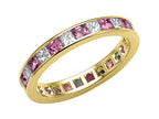 Karina B™ Genuine Pink Sapphire Eternity Band