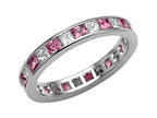 Karina B™ Genuine Pink Sapphire Eternity Band