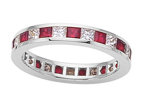 Karina B™ Genuine Ruby Eternity Band