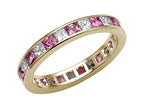 Karina B™ Genuine Pink Sapphire Eternity Band