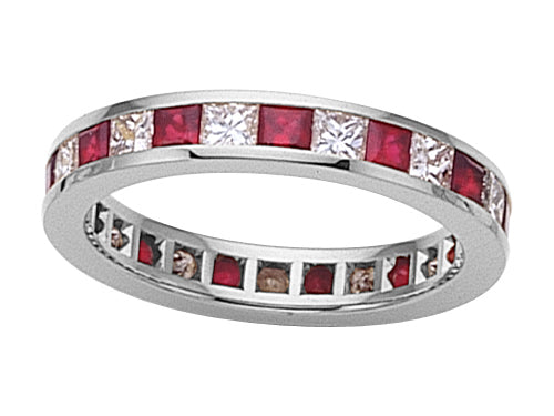 Karina B™ Genuine Ruby Eternity Band