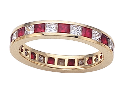 Karina B™ Genuine Ruby Eternity Band