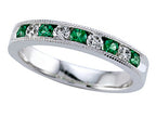Karina B™ Diamond and Tsavorite Band With Milgrain