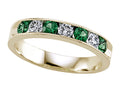 Karina B™ Diamond and Tsavorite Band With Milgrain