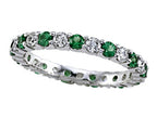 Karina B™ Diamond and Tsavorite Eternity Band