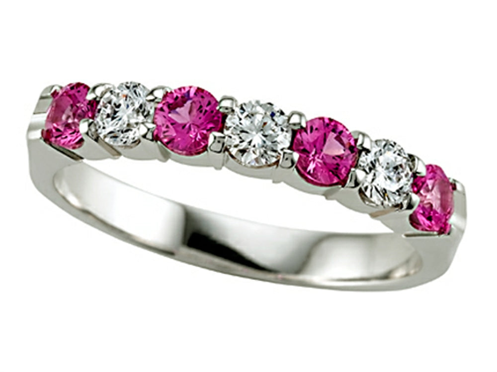 Karina B™ Diamond and Pink Sapphire Band