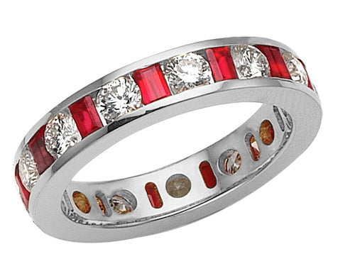 Karina B™ Genuine Ruby Eternity Band
