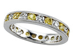 Karina B™ Diamond and Yellow Sapphire Eternity Band