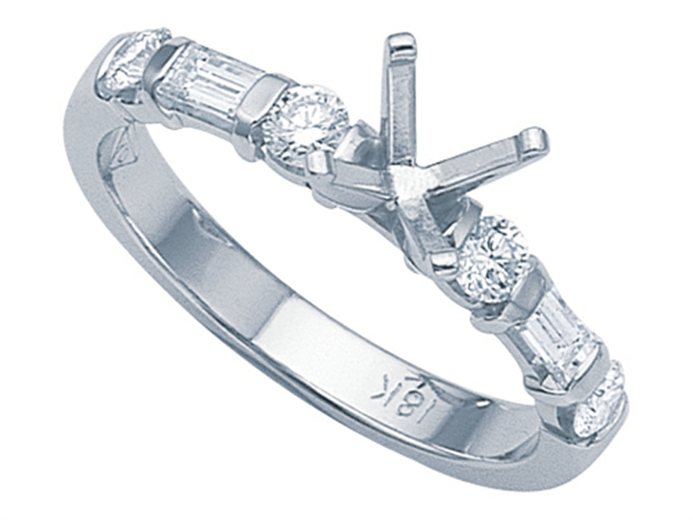 Karina B™ Baguette Diamonds Engagement Ring