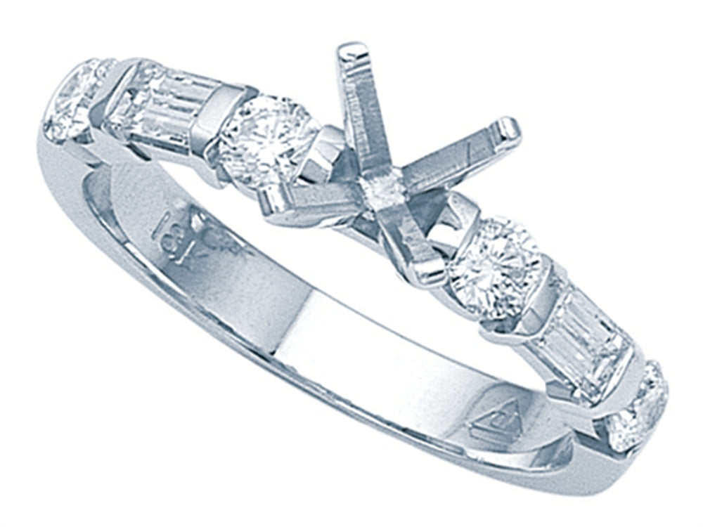 Karina B™ Baguette Diamonds Engagement Ring