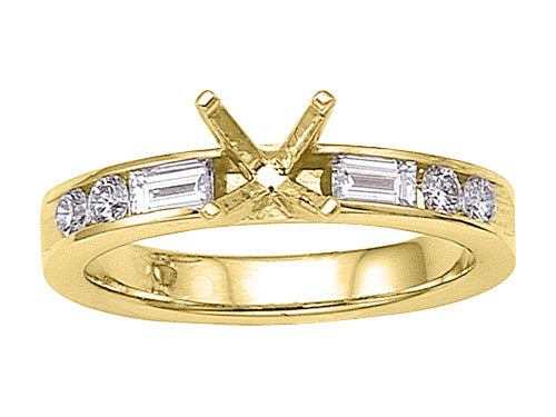 Karina B™ Baguette Diamonds Engagement Ring