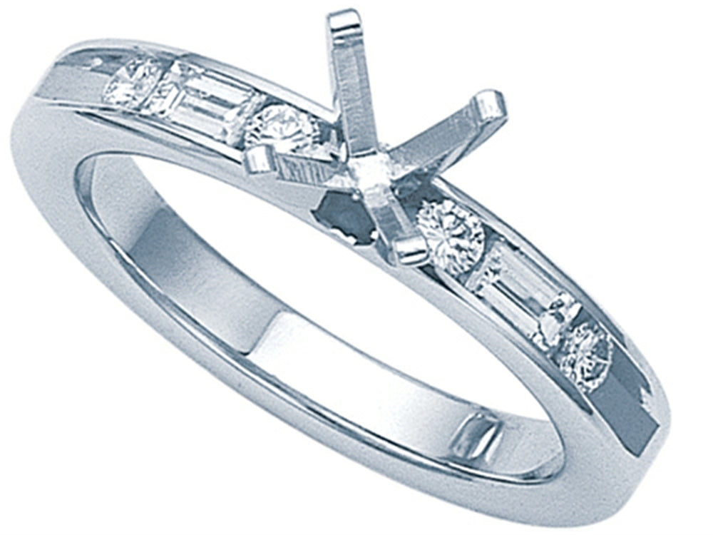 Karina B™ Baguette Diamonds Engagement Ring
