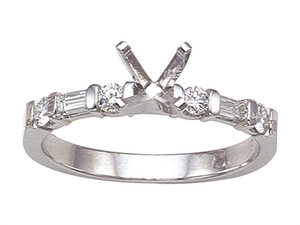 Karina B™ Baguette Diamonds Engagement Ring