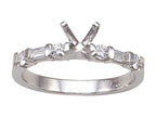 Karina B™ Baguette Diamonds Engagement Ring