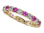 Karina B™ Round Diamond and Pink Sapphire Eternity Band