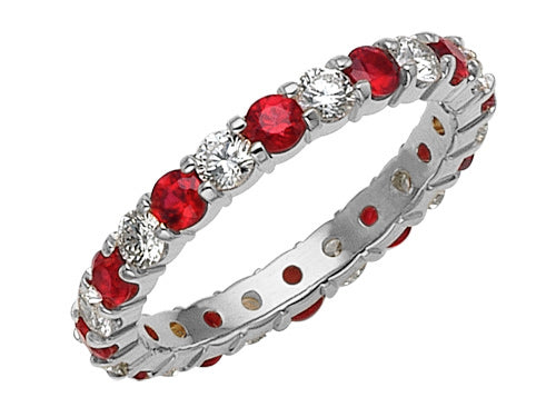 Karina B™ Genuine Ruby Eternity Band